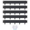 VEVOR Steel Landscape Edging, 5-pack Steel Garden Edging Borders, 39" L x 3" H Strips, Hammer-in Edging Border