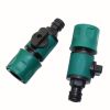 1pc Plastic Valve With Quick Connector Garden Irrigation Pipe Hose Adapter Switch