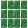 Artificial Boxwood Panel 12pcs Boxwood Hedge Wall Panels Artificial Grass Backdrop Wall 24X16 4cm Green Grass Wall